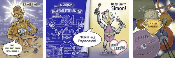 Robo Dad Fathers Day Card Thumb