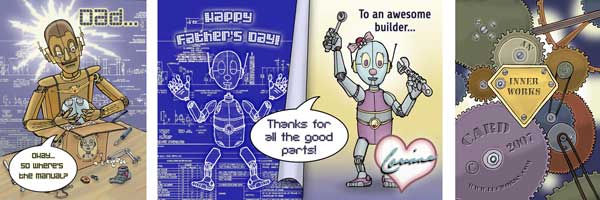 Robo Dad Fathers Day Card Thumb